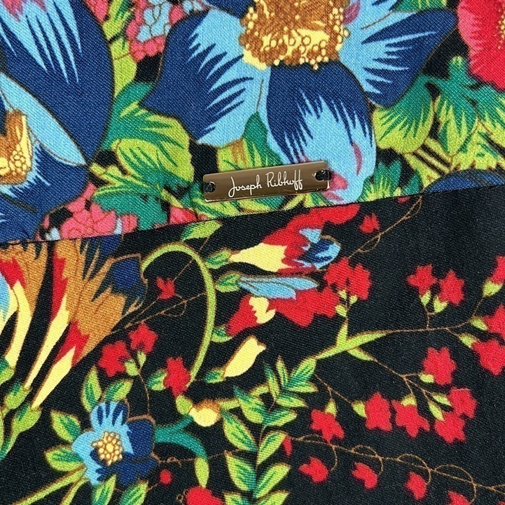 Joseph Ribkoff Tropical Floral Ponte Pants Size 8 - Picture 10 of 12